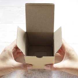 Small Cardboard, B Type, 3.1 x 3.1 x 3.1 inches (8 x 8 x 8 cm), Cube, For Small Items, Cardboard Package (15 Pieces)