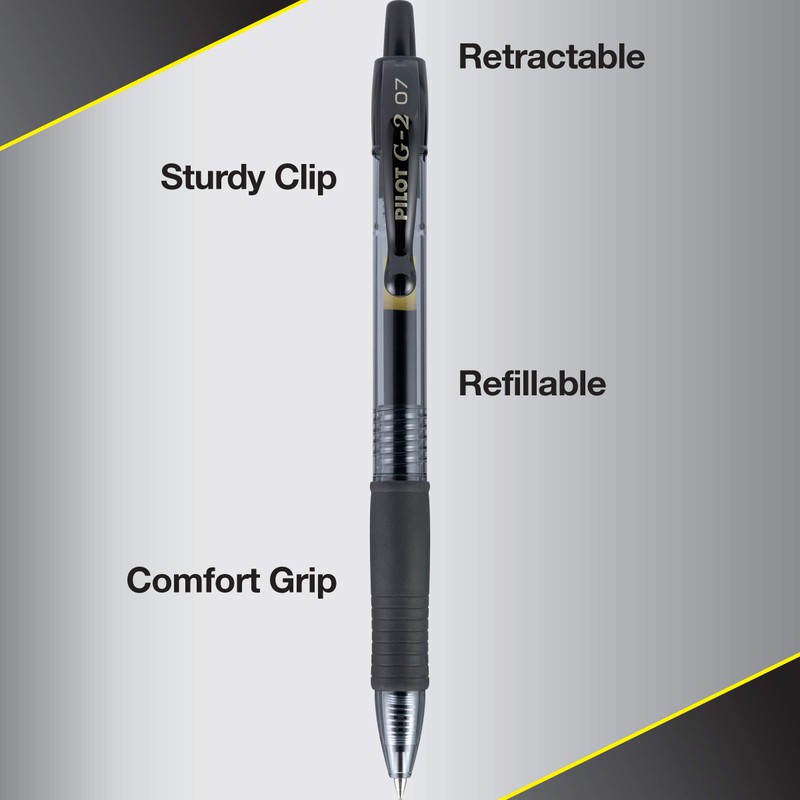 Pilot G2 Premium Retractable Gel-Ink Rolling Ball Pens, Fine Point