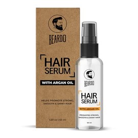 Beardo Hair Growth Serum For Men | Seals in Moisture, Tames Brittle and Frizzy | Contains Argan Oil for Hair Smoothing | For Softer, Shinier and Thicker Hair - 1.69 oz