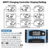 100A MPPT Solar Panel Charging Controller, 12V/24V Auto Solar Battery