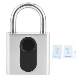 Smart Padlock Fingerprint Bluetooth APP Lock IP65 Waterproof AntiTheft for Fitness Cabinet Dormitory Warehouse