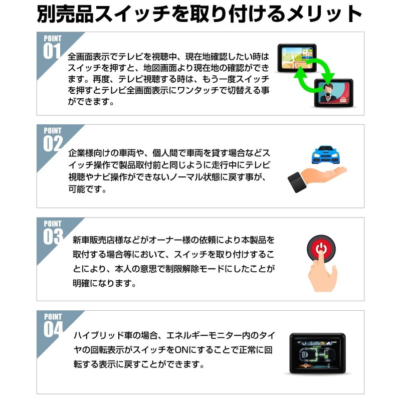 【CAROZE】 NSZN-Z68T / NSZT-Y68T / NSZT-W68T / NSCN-W68 (TV Kit)