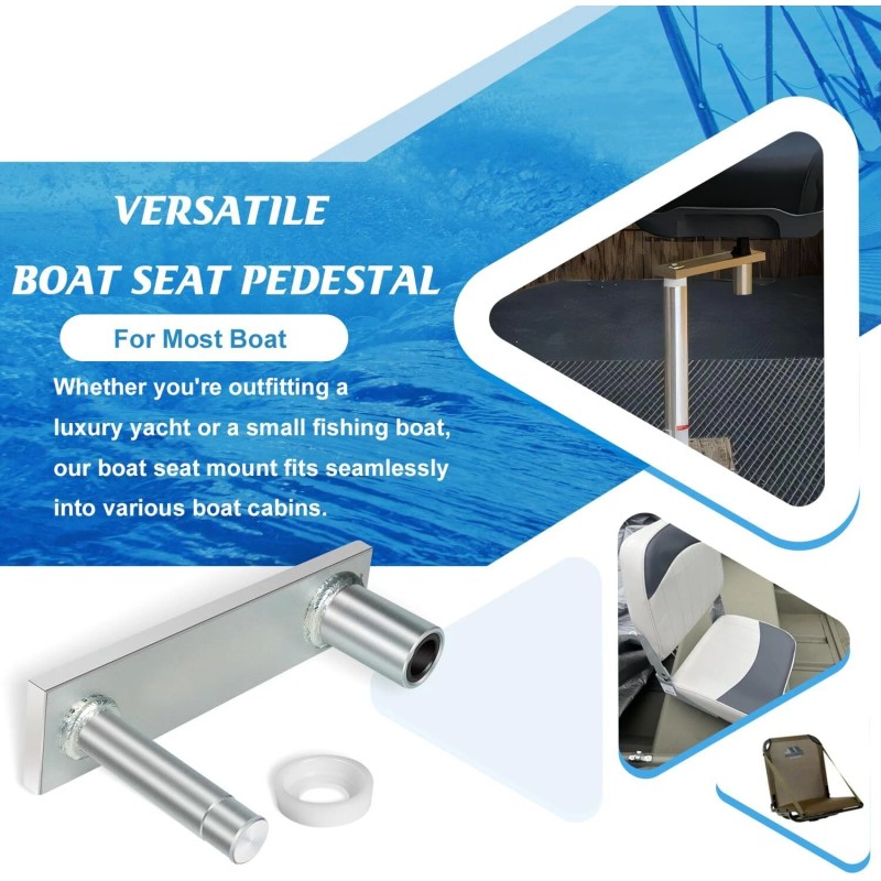 CH-Auto Marine 7062-3 Swivel Offset Seat Mount Steel 6" Offset