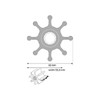 Johnson Pumps 09-1028BT-1 MC97 F7 Impeller