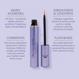 Tru Alchemy Lash Boost Serum - Lash Lengthening & Volumizing Serum with Keratin, Collagen & Hyaluronic Acid, 3ml.