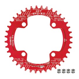 BESNIN 104 BCD Chainring Round 30/32/34/36/38/40/42/44/46/48/50/52 Teeth Bicycle Chainring Narrow Wide for 7/8/9/10/11/12-Speed MTB, BMX, Mountain Bike, Road Bike