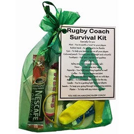 Rugby Coach Survival Kit Gift (Rugby Coach gifts, gift for Rugby Coach, thank you gift for Rugby Coach gift)