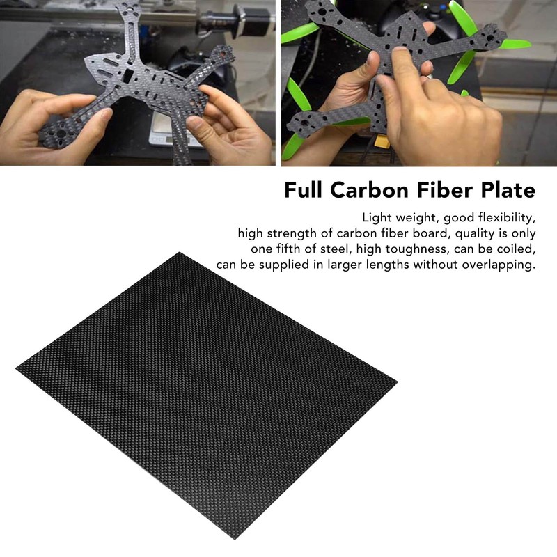 Carbon Fiber Board Material High Hardness 3K Full Carbon Fiber