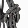 PFIFF 102937 Knot Halter with Reins, Snap Carabiner Swivels, Black,