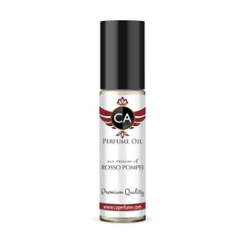 CA Perfume Impression of Rosso Pompei Unisex Fragrance Oil Amber Floral Scent Long Lasting Perfumes for Women & Men Travel Size TSA Ready Mini Parfum Body Oil Roll-on 0.33 Fl Oz 10ml