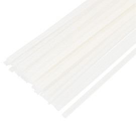 MECCANIXITY 30pcs 8 Inch Plastic Welding Rods PE Welding Strips Welder Rods for Plastic Welder, Car Bumper, Kayak Repair, Black