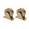 MLHpeak V-Type Groove Wheel, Heavy Duty Rigid Caster with Bracket,