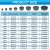 uxcell 30pcs Nylon Plastic Hole Plugs, 3/5"(16mm) Round Drill Screw