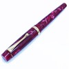Luxury Writing Fountain Pen Set, RED Acrylic Marble,Medium Nib, Refillable