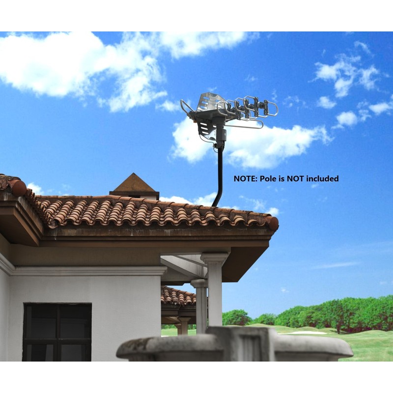 McDuory Amplified Digital Outdoor HDTV Antenna 150 Miles Long Range