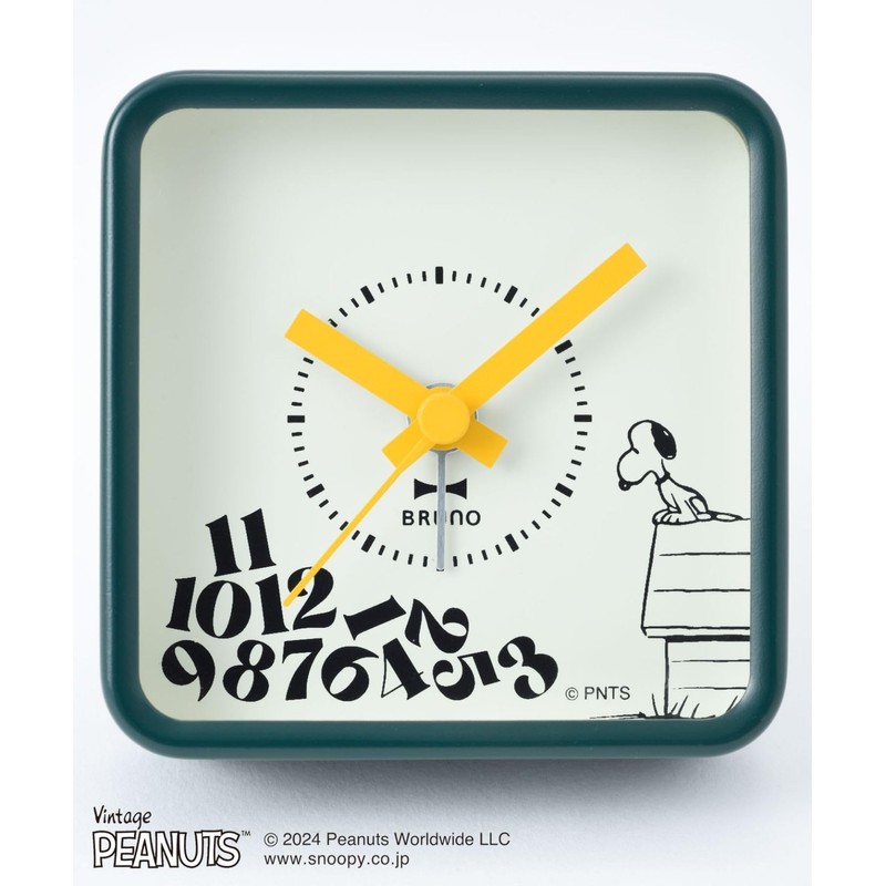 BRUNO PEANUTS BCA031-DR Comic Alarm Clock, Green Type, Other, No