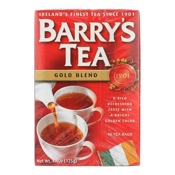 Barrys Gold Blend Tea, 4.4 Ounce - 40 bag per pack - 12 packs per case.