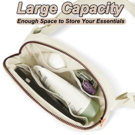 Uygafly Graduation Gifts for Teens Kids Daughter Sister Her - Birthday Gifts for 3 4 5 6 7 8 9 10 11 12 13 Year Old Girls,Fanny Pack Crossbody Bag Belt Bag Cute Trendy Stuff | Cream,Initial N