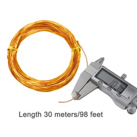 Aluminum Craft Wire,98.5ft/30m,18 Gauge 1mm Metal Wire Flexible Bendable Crafting Wire for Jewelry Making DIY Crafts Gardening Sculpting (Silver)