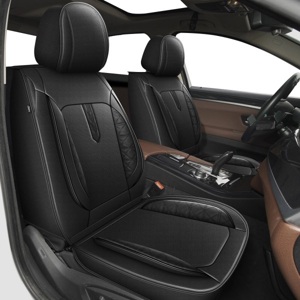 Unbranded Front Seat Cover PU Leather Car Seat Protector For