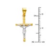 The World Jewelry Center 14k Real Two Tone Gold Jesus