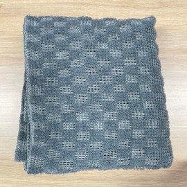 Yiclick Peeling-Körperschrubber, Rückenschrubber, Badeschwamm, Luffa für Körperpeeling, Grau