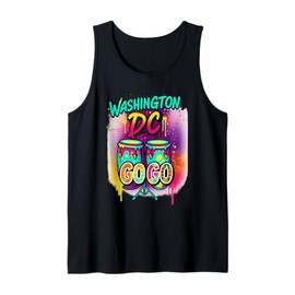 Washington DC Go-Go Graffiti Drums men and women Tank Top