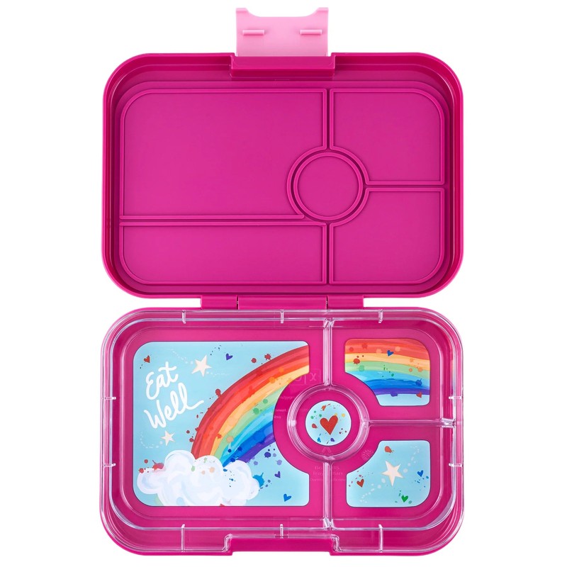Yumbox Lunch Box Tapas 4 Compartment, Seville Purple (Rainbow)