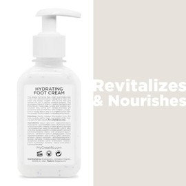 Crema hidratante para pies secos y agrietados, 8.5 onzas líquidas, extracto de algas marinas de hidratación profunda y manteca de karité, restaura la 