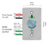 GAGALOR Waterproof Doorbell Button Lighted Push Switch With LED NO&NC