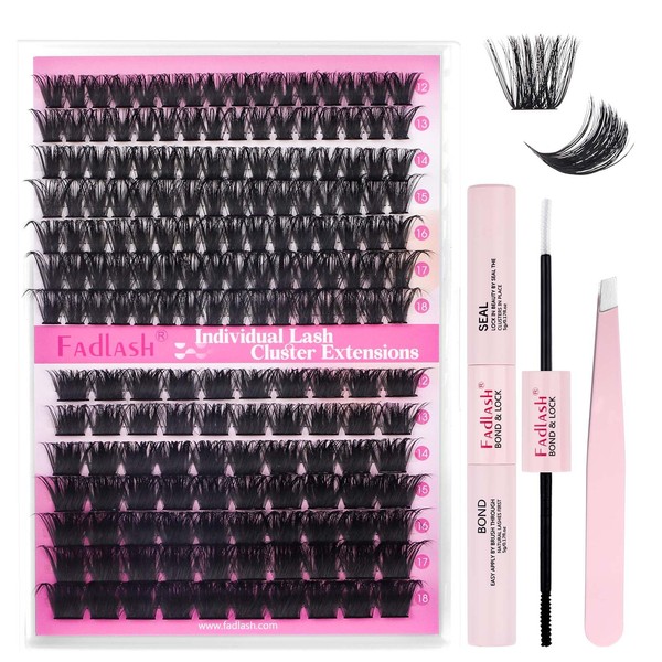 FADLASH Lash Extension 100D+200D DIY Kit Volume Fluffy 0.07D Curl