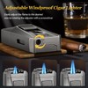 AWOTE Cigar Lighter with Double Jet Flame, Refillable Cigar Torch