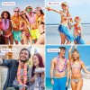 50 Collares Hawaiano Flores Fiesta Boda Xv Años Eventos Neón