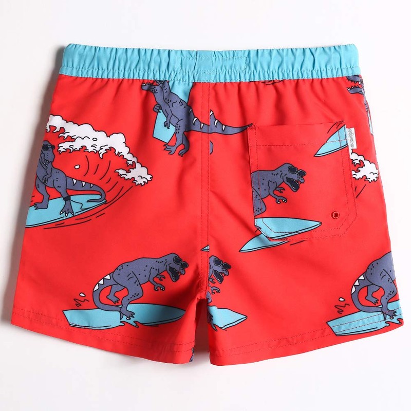 MaaMgic Boys' Summer Swimming Trunks Quick-Drying Board Shorts with Mesh