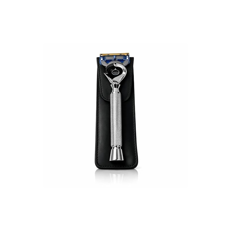 5 Blade Razor with Pivot Ball technology-All Chrome Diamond Pattern
