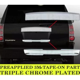Neutron Motorsports 2007-2014 GMC YUKON YUKON XL Chrome Top Tailgate+Lower Liftgate Handle COVERS