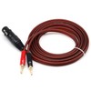2X XLR to Banana Speaker Cable,XLR 3 Pin Female to