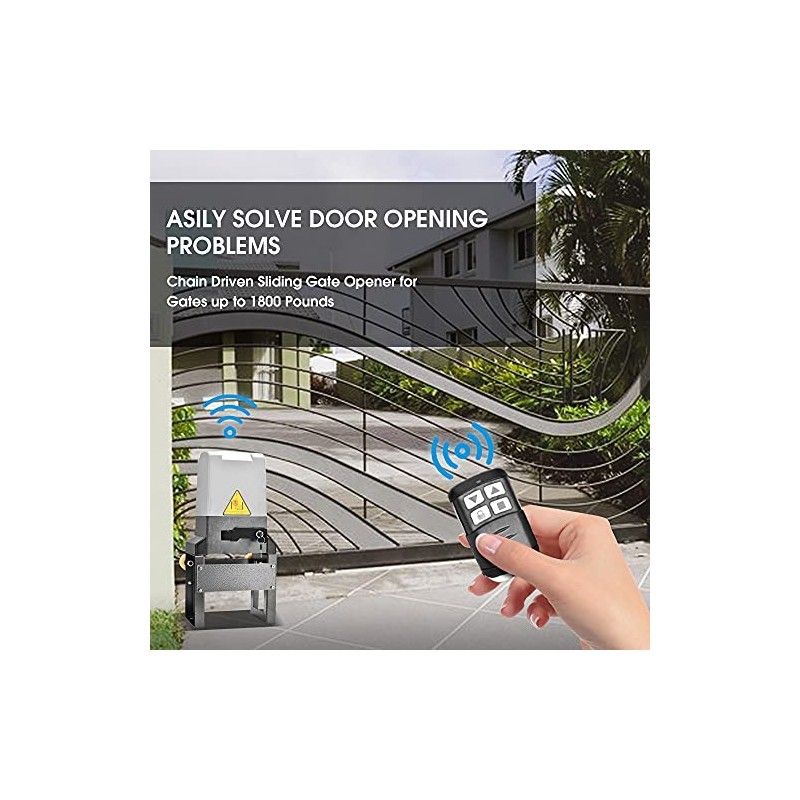 JIELI Remote Control for Chain Driven Sliding Gate Opener Wireless