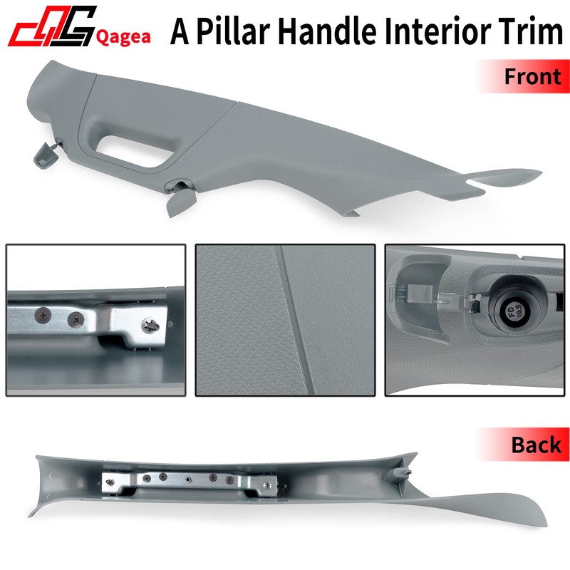 Qagea A-Pillar Grab Handle Interior Trim Driver Left Side Replacement