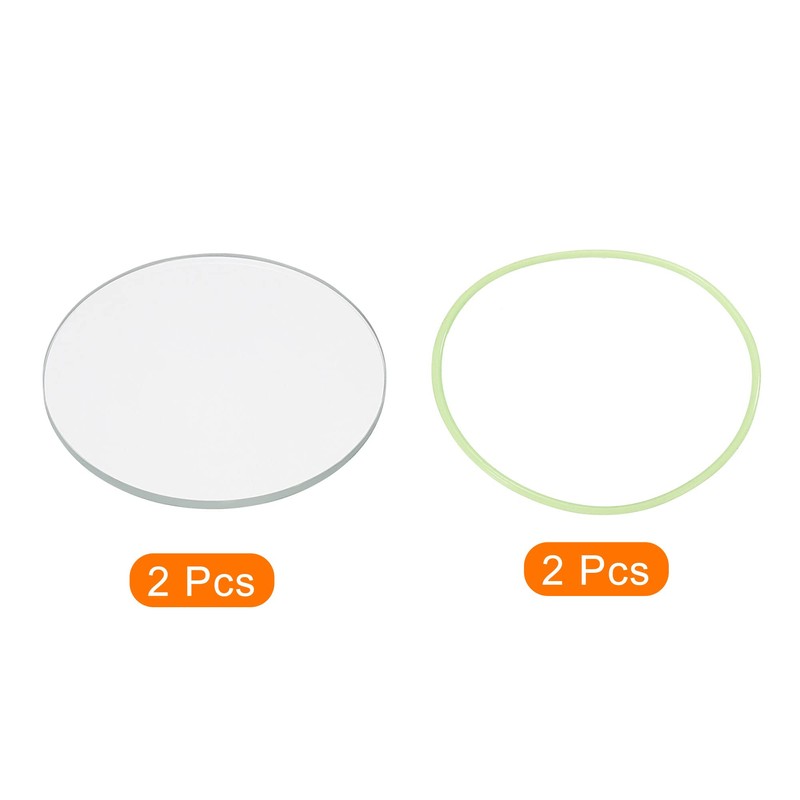PATIKIL 2" Dia LED Lens, 2 Set Polished Edge Flashlight