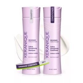 Keranique Rejuvenate Follicle Strengthening D/C Shampoo And Conditioner Set New