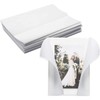 100 Pack Vellum Jackets for 5x7 Invitations, Pre-Folded Bulk Transparent