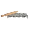 Eppicotispai 24 Triangle Holes Aluminium Maker with Rolling Pin