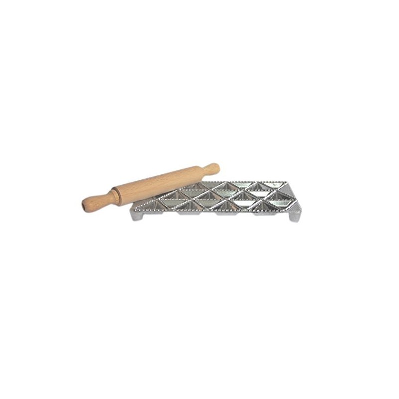 Eppicotispai 24 Triangle Holes Aluminium Maker with Rolling Pin