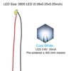 PATIKIL 0805 Pre-Wired Micro LED, 24 Pcs 3-6V Pre-soldered Mini