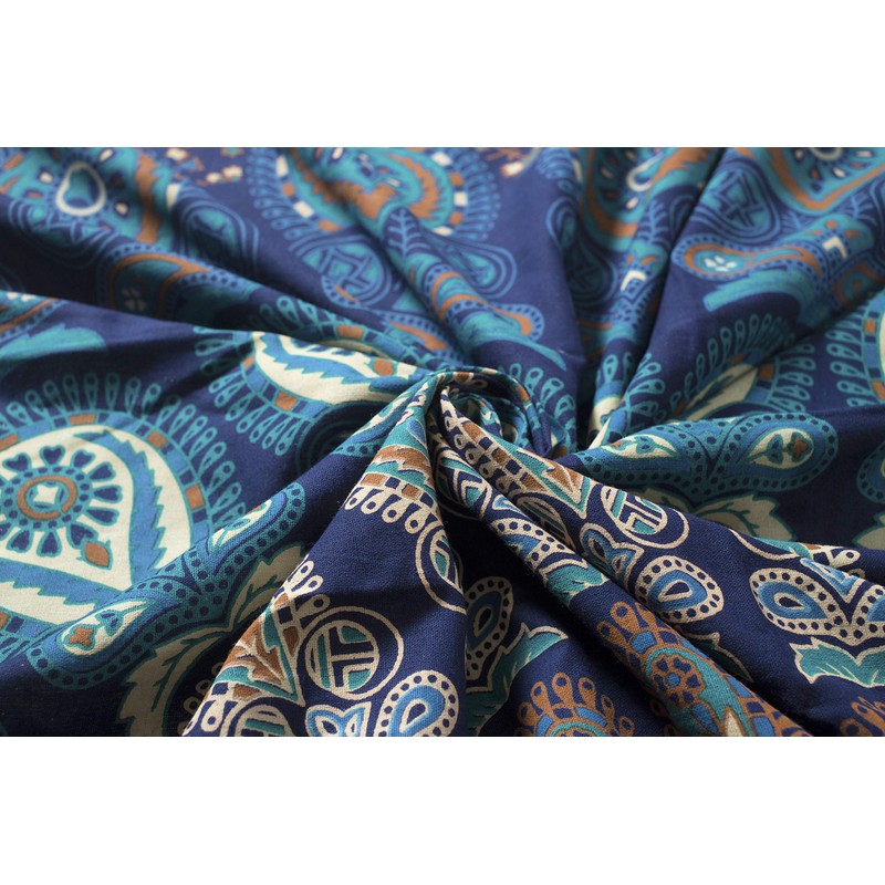 Popular Handicrafts Indian Hippie Bohemian Style Beautiful Peacock Mandala Printed
