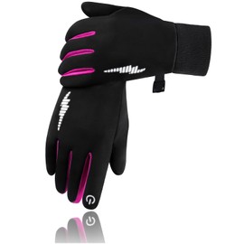 Duoyeree Kids Winter Gloves Warm Touchscreen Windproof Water Resistant Soft Lining Gloves Cycling Skiing Gloves for Boys Girls(10-14years)