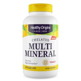 Healthy Origins Chelated Multi Mineral (featuring Albion Minerals), 240 Veggie Caps                                                                   