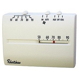 Robertshaw 9200H 24-Volt AC 1 Heat / 1 Cool Deluxe Mechanical Thermostat, SPDT (Horizontal)
