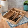 Clicmania Organizador De Cubiertos Madera Cajon Cocina Divisiones